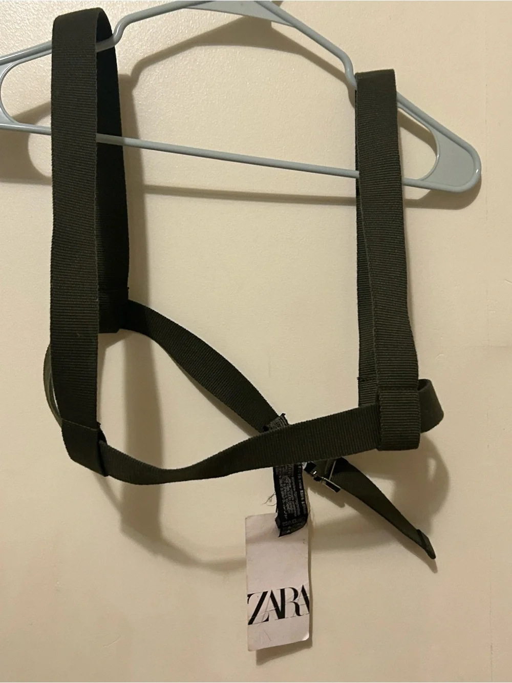 Zara Women’s Shoulder Olive Green Styling Harness Sz 30
